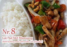 Nr. 8 Gai Pad Met Mamuang (129kr)